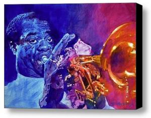 Thank you to an Art Collector from Baton Rouge LA  for buying a canvas print of AMBASSADOR OF JAZZ- LOUIS ARMSTRONG